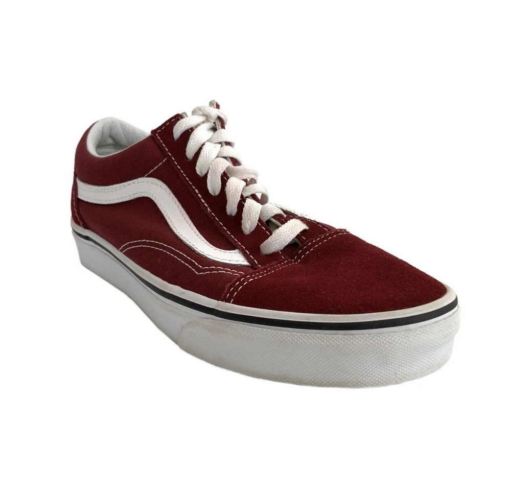 Vans Old Skool Suede Lace-up Sneakers Maroon 7.5